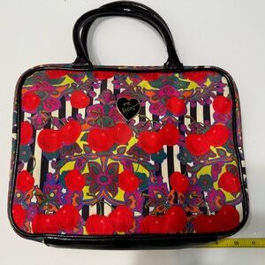 Betsey Johnson Cherry Design cosmetic bag. Super cute! 🥰‎